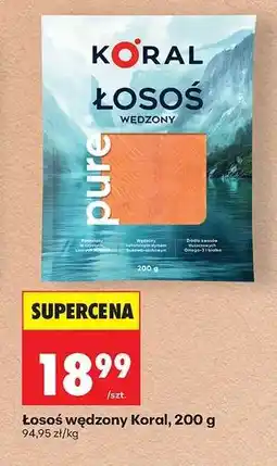 Biedronka łosoś wędzony Koral, 200 g oferta