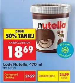 Biedronka Lody Nutella, 470 ml oferta
