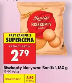 Biedronka Biszkopty klasyczne Bonitki, 180 g oferta
