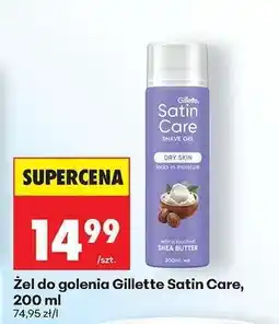 Biedronka żel do golenia Gillette Satin Care, 200 ml oferta