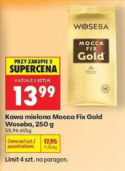 Biedronka Kawa mielona Mocca Fix Gold Woseba 250 g oferta