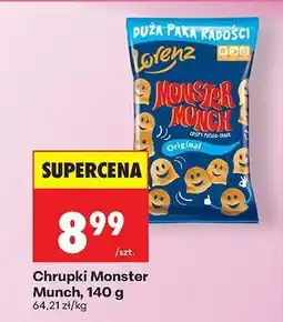 Biedronka Chrupki Monster Munch, 140 g oferta