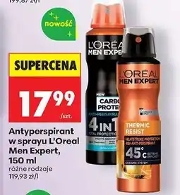 Biedronka Antyperspirant w sprayu L'Oreal Men Expert, 150 ml oferta