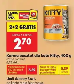 Biedronka Karma pasztet dla kota Kitty, 400 g oferta