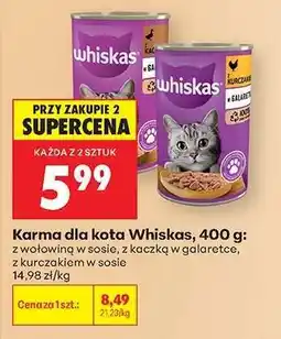 Biedronka Karma dla kota Whiskas , 400 g oferta
