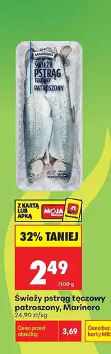 Biedronka Świeży pstrąg tęczowy patroszony Marinero oferta