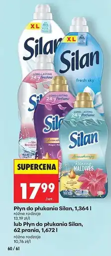 Biedronka Płyn do płukania Silan, 1,364 l oferta