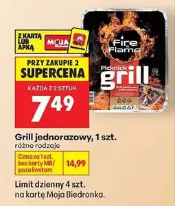 Biedronka Grill jednorazowy 1 szt oferta