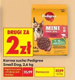 Biedronka Karma sucha Pedigree Small Dog, 2,6 kg oferta