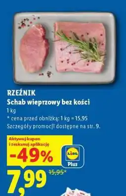 Lidl Schab wieprzowy bez kości oferta