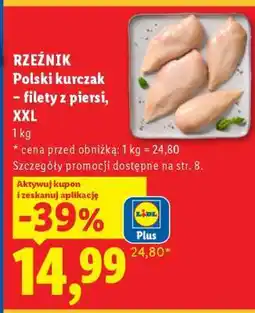Lidl Rzeźnik Polski kurczak – filety z piersi, XXL oferta