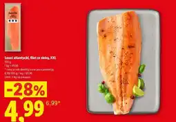 Lidl Łosoś atlantycki, filet ze skórą, XXL oferta