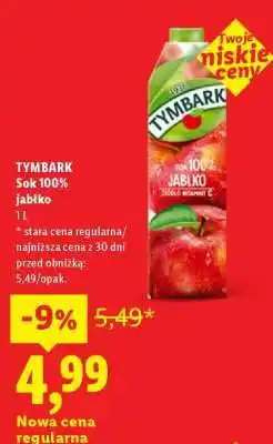 Lidl TYMBARK Sok 100% jabłko oferta