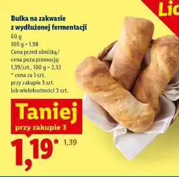 Lidl Bułka na zakwasie z wydłużonej fermentacji oferta