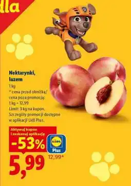 Lidl Nektarynki, luzem oferta
