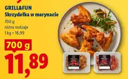 Lidl GRILL&FUN Skrzydełka w marynacie oferta