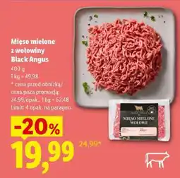 Lidl Mięso mielone z wołowiny Black Angus oferta