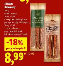 Lidl Sława Kabanosy oferta