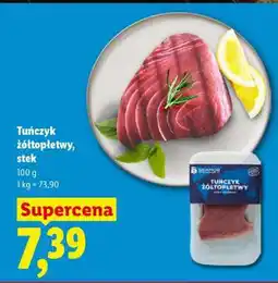 Lidl Tuńczyk żółtopłetwy, stek oferta