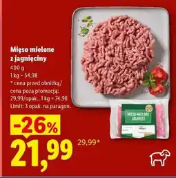 Lidl Mięso mielone z jagnięciny oferta