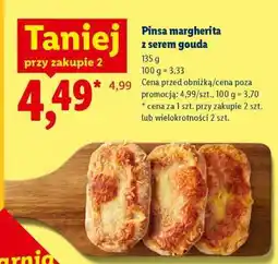 Lidl Pinsa margherita z serem gouda oferta