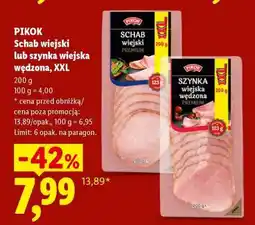 Lidl PIKOK Schab wiejski lub szynka wiejska wędzona, XXL oferta