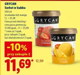Lidl Grycan Sorbet w kubku oferta