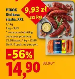 Lidl PIKOK Kiełbasa śląska, XXL oferta