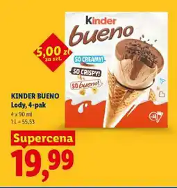 Lidl KINDER BUENO Lody, 4-pak oferta