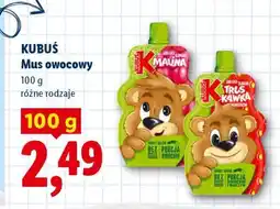 Lidl KUBUŚ Mus owocowy oferta