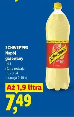 Lidl Schweppes napój gazowany oferta