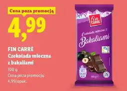Lidl FIN CARRÉ Czekolada mleczna z bakaliami oferta