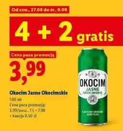 Lidl Okocim Jasne Okocimskie oferta