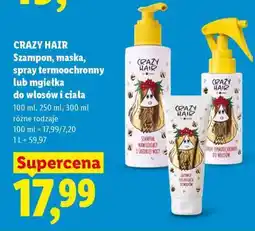 Lidl CRAZY HAIR Szampon, maska, spray termoochronny lub mgiełka oferta