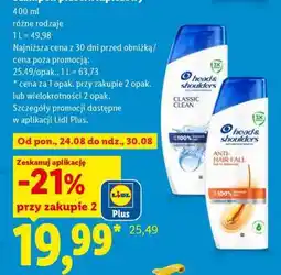 Lidl Szampon przeciwłupieżowy Head & Shoulders oferta