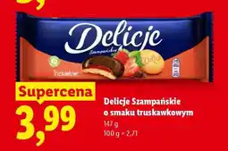 Lidl Delicje Szampańskie o smaku truskawkowym oferta
