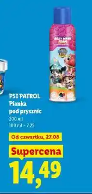 Lidl PSI PATROL Pianka pod prysznic oferta