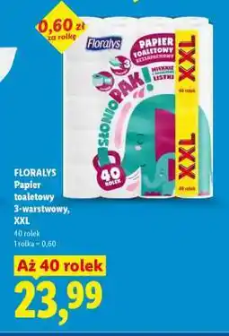 Lidl FLORALYS Papier toaletowy 3-warstwowy, XXL oferta