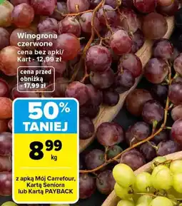 Carrefour Winogrona czerwone oferta