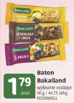 Marketvita Baton Bakalland wybrane rodzaje oferta