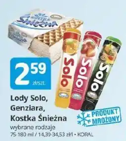 Marketvita Lody Solo, Genziara, Kostka Śnieżna oferta