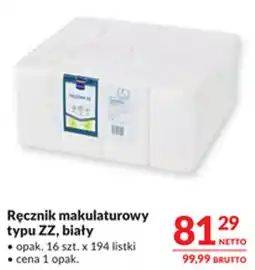 Makro Ręcznik makulaturowy typu ZZ, biały oferta