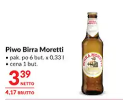 Makro Piwo Birra Moretti oferta