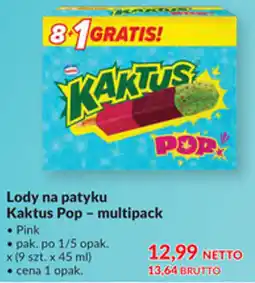Makro Lody na patyku Kaktus Pop oferta