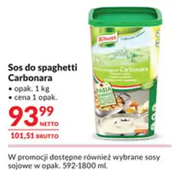 Makro Sos do spaghetti Carbonara Knorr oferta