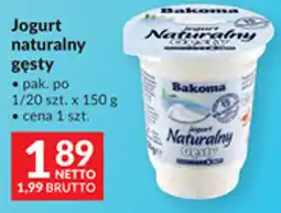 Makro Jogurt Naturalny Gęsty Bakoma oferta