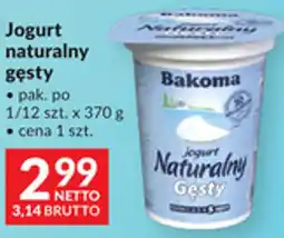 Makro Jogurt Naturalny Gęsty Bakoma oferta