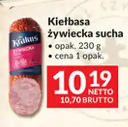 Makro Kiełbasa Żywiecka Sucha Walus oferta