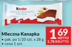Makro Kinder Mleczna Kanapka oferta