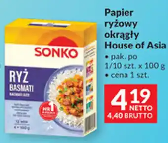 Makro Papier ryżowy okrągły House of Asia oferta